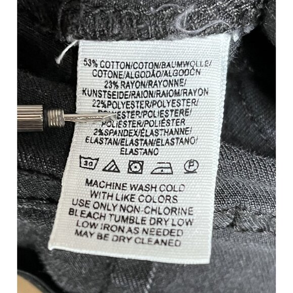 Free People We The People Jayde Flare Black Jeans Size 26 - Picture 4 of 6